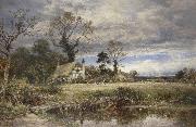 Benjamin Williams Leader A gleam before the storm oil